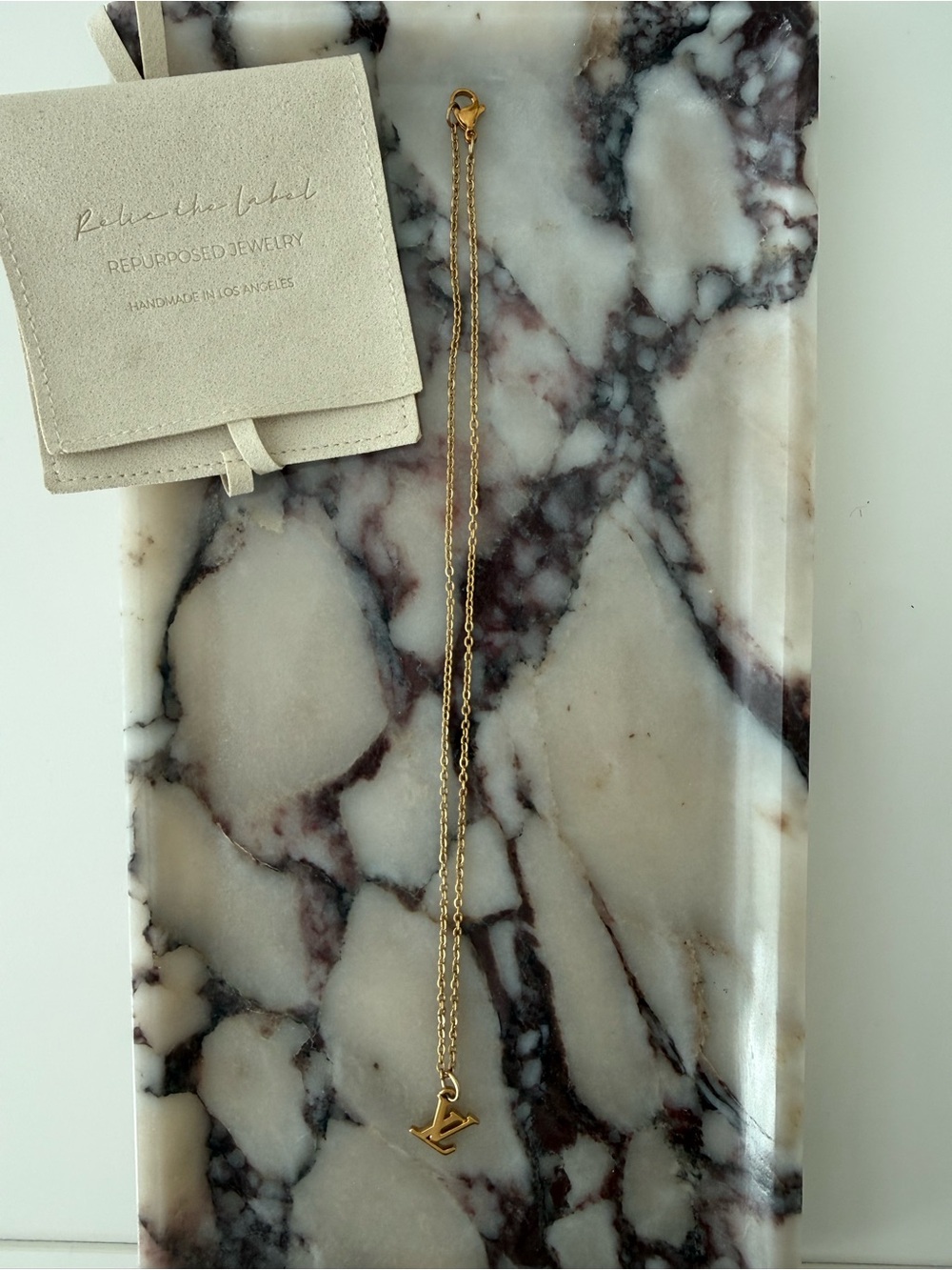 Louis Vuitton Pendant Gold Plated Necklace